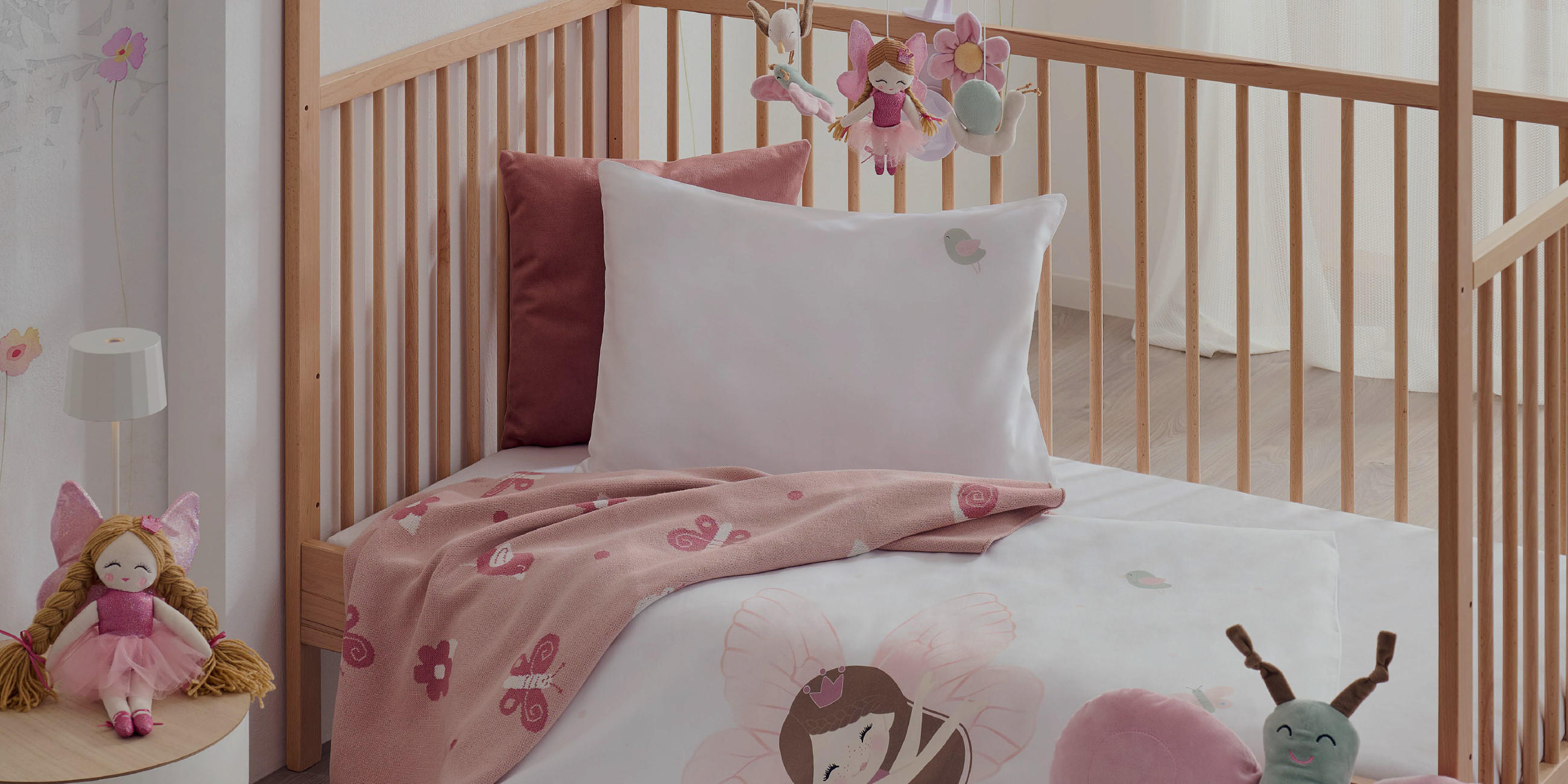 Babytextilkollektion Feen Garden
