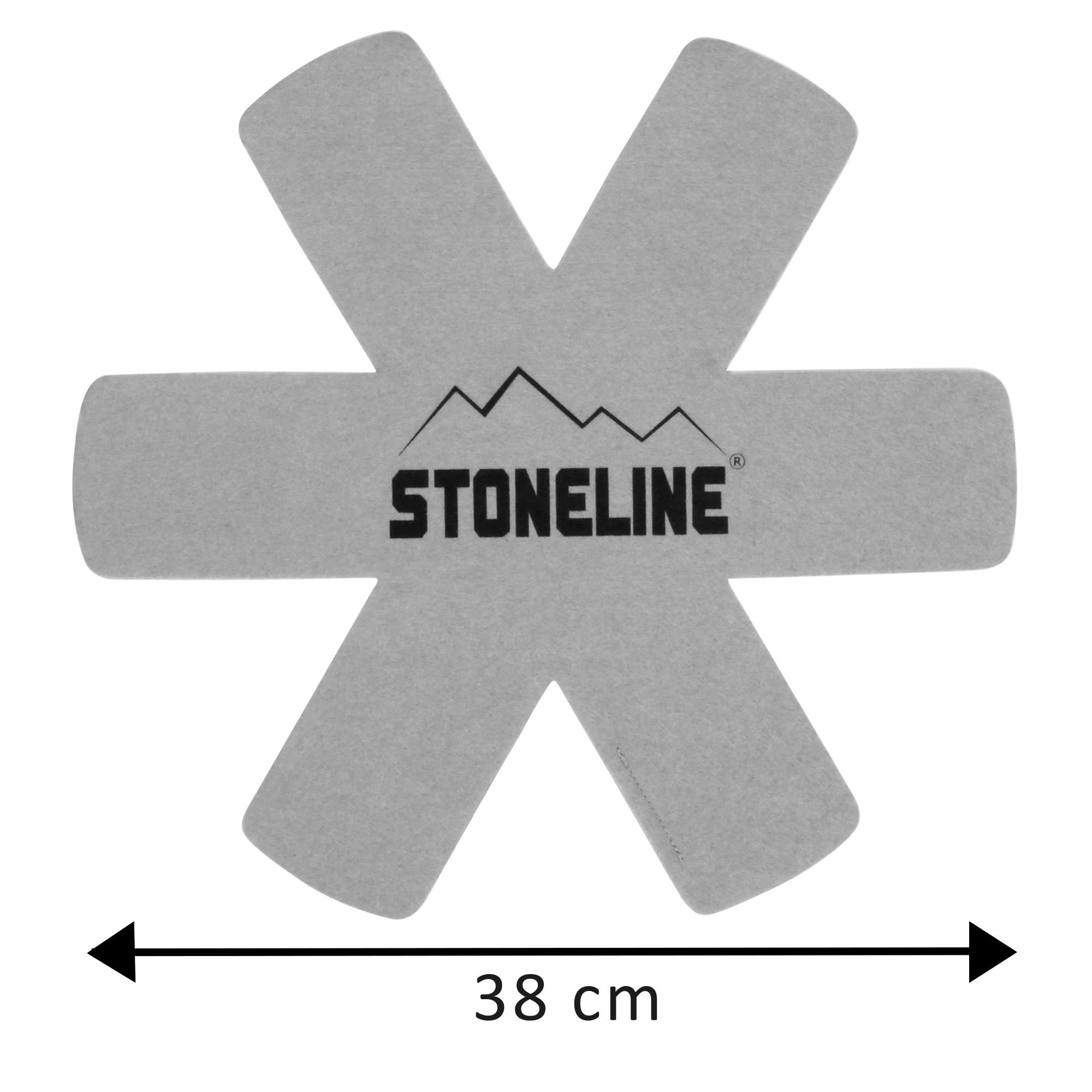 PFANNENSCHUTZ SET 2-TEILIG - Grau, Naturmaterialien (20/1/38cm) - Stoneline