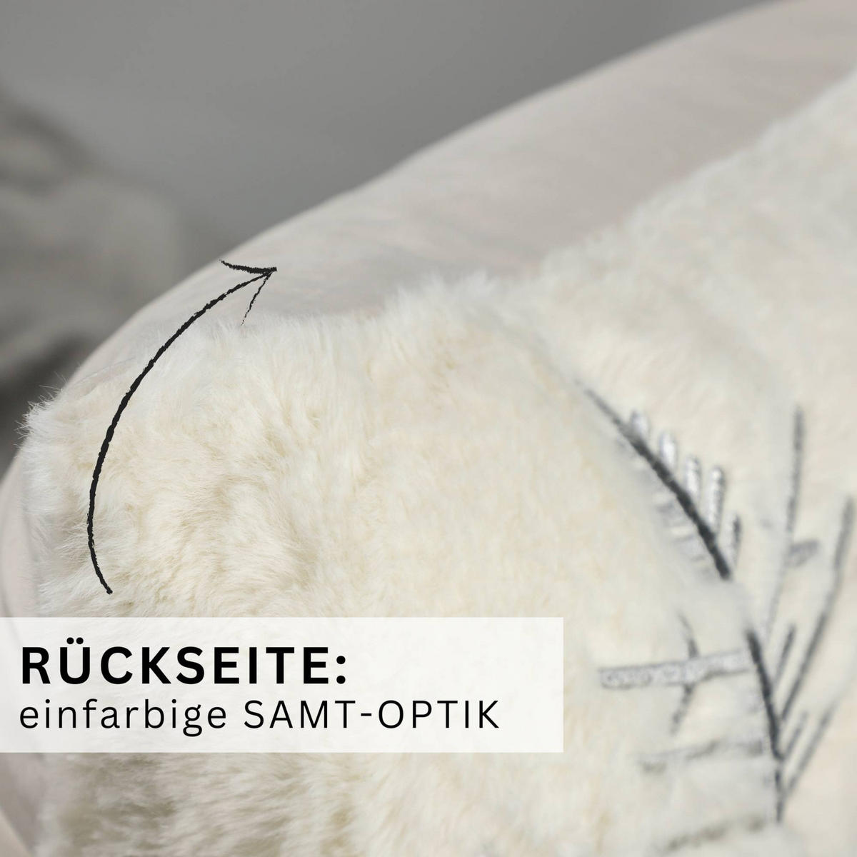 ZIERKISSENHÜLLE WEIHNACHTEN TOWN - Perlmutt, Textil (60/40cm) - Esprit