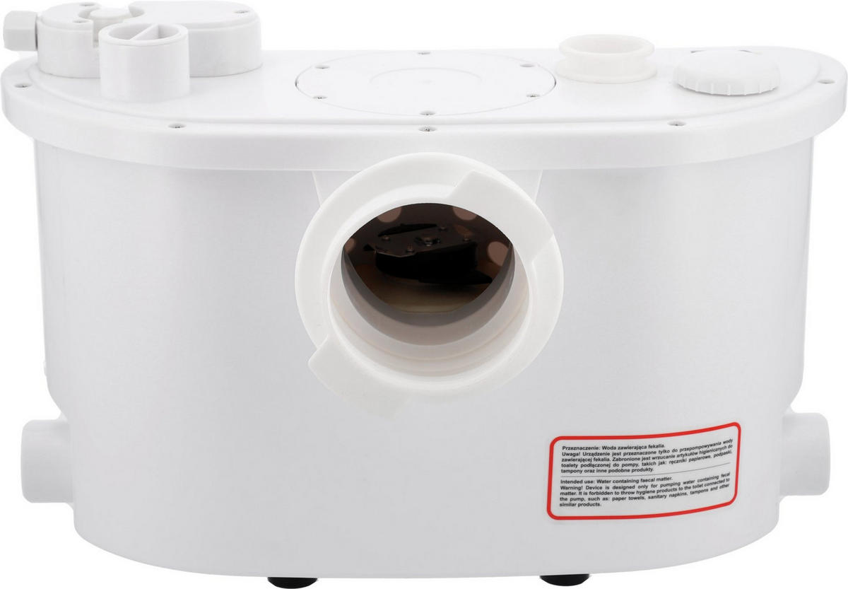 WC HEBEANLAGE Fäkalienpumpe, Dusche Waschbecken mit Zerkleinerer 400W - Weiß, Kunststoff (40/28/20cm) - TRIZERATOP