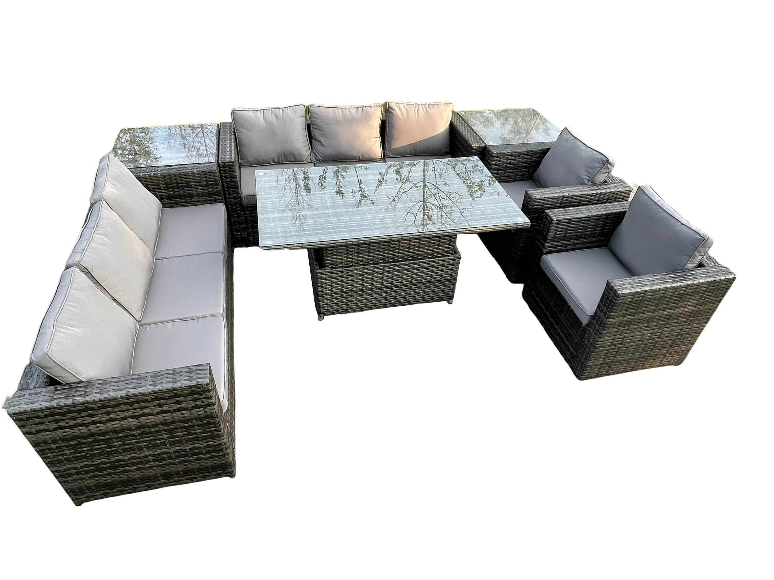 Fimous Gartensofa Dunkelgrau