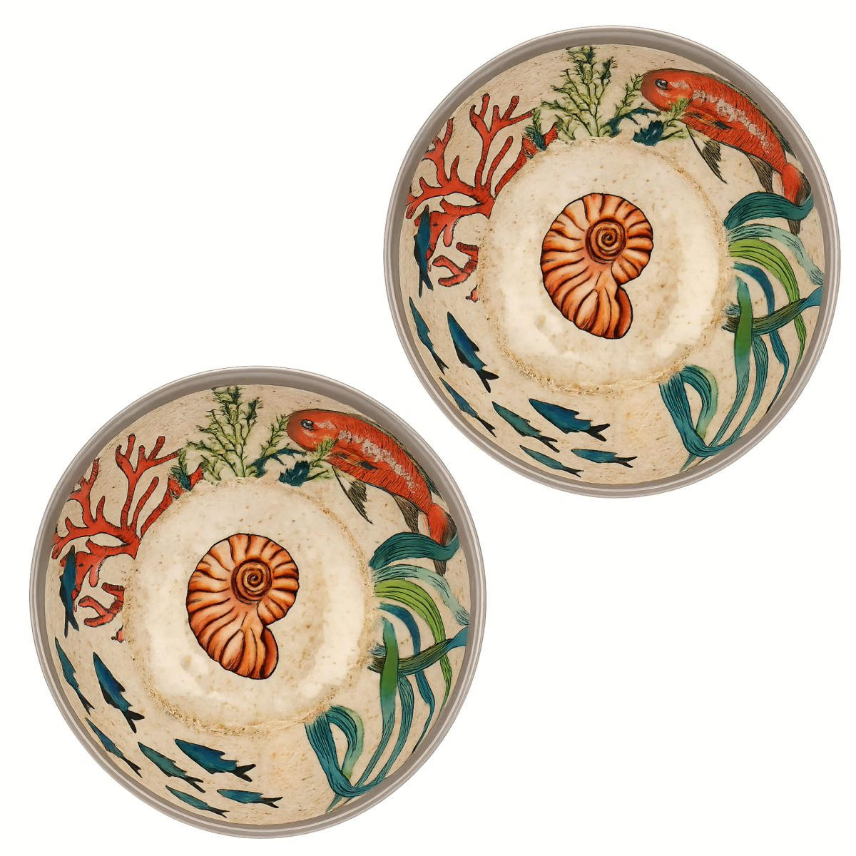 GESCHIRRSET 8-teilig Sea Life Set - Multicolor, Kunststoff (12/5/12cm) - Rose & Tulipani