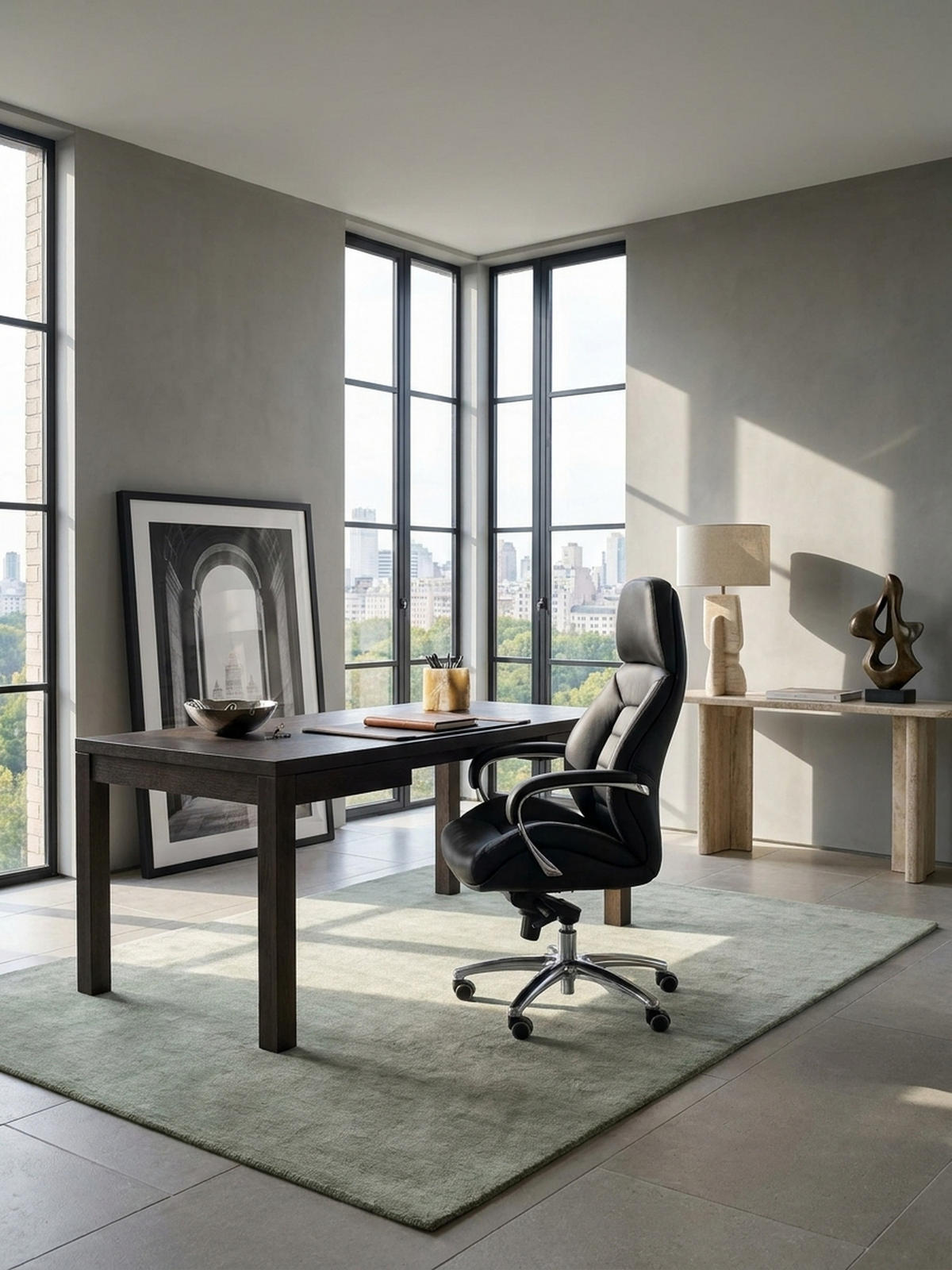 CHEFSESSEL Leder mit Multiblockwippmechanik bis 120 kg MIRON, Schwarz 67x67x137 cm - Silberfarben/Schwarz, Leder/Metall (67/137/67cm) - KADIMA DESIGN