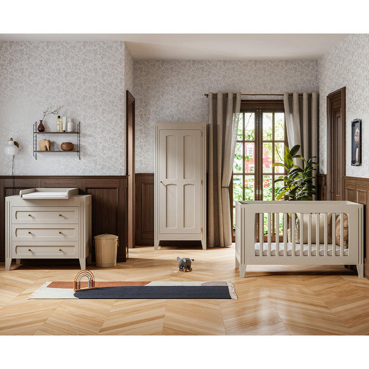 DJEČJA KOMODA Milenne bež - bež, drvo (100/92/55cm) - Petits-meubles