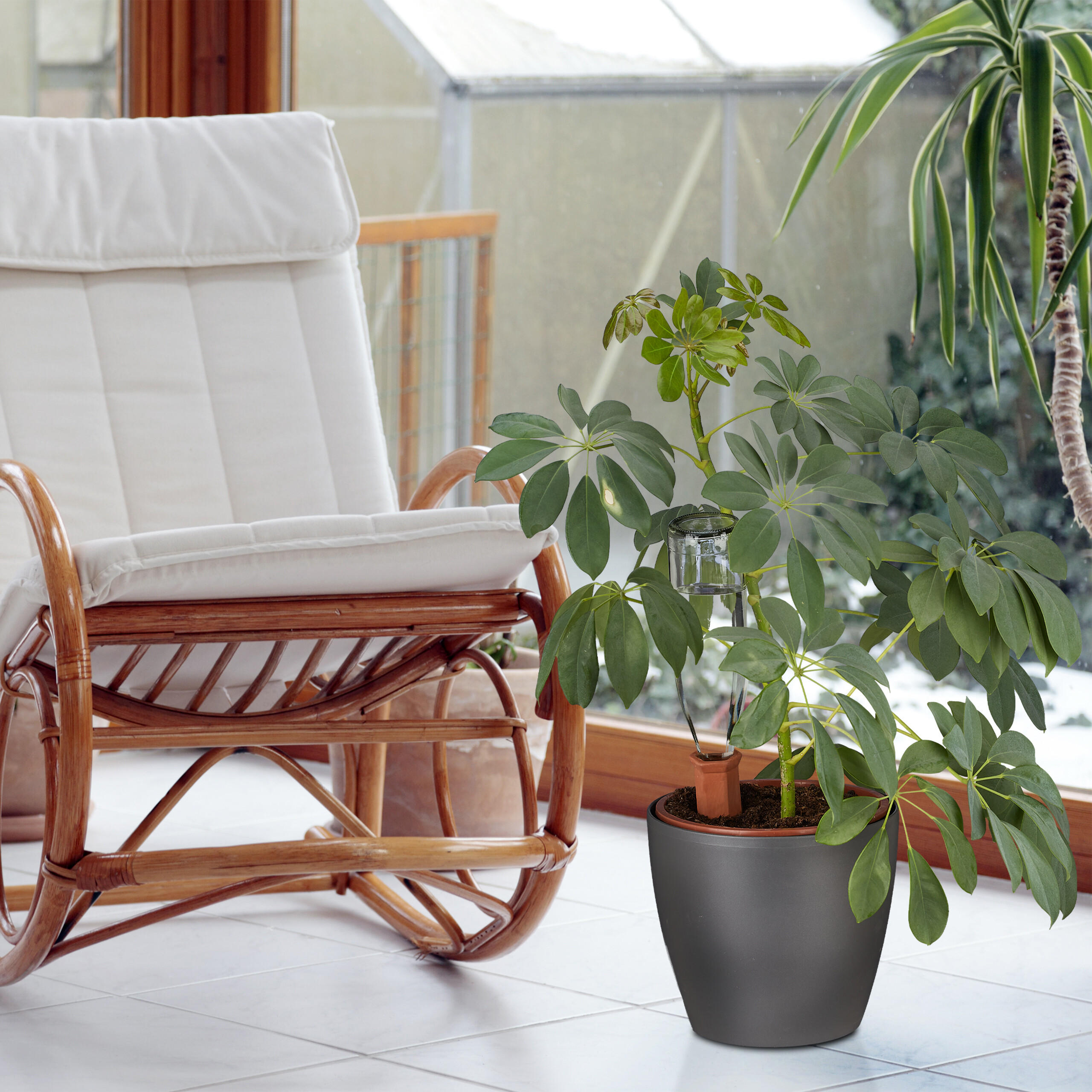4XTONSPITZEN Bewässerung - Braun, Keramik (4.5/14/4cm) - Relaxdays