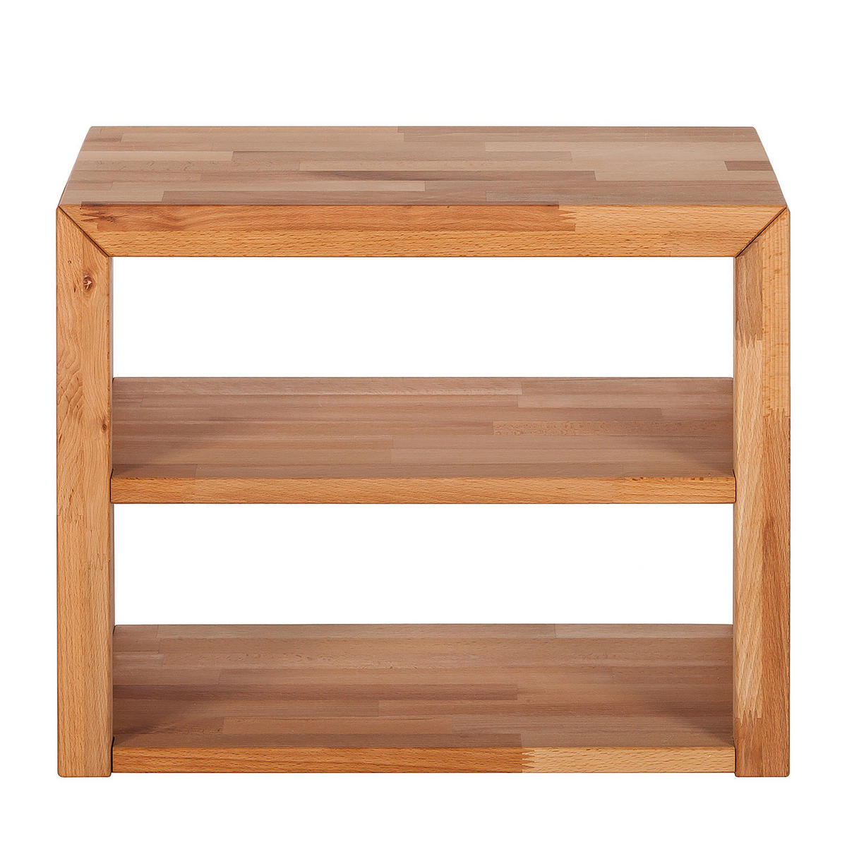 NACHTKOMMODE - Massivholz - Buchefarben, Holz (50/40/33cm) - home24