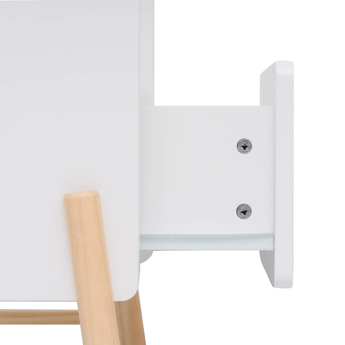 KINDERNACHTKÄSTCHEN Weiß 49/43/30 cm - Weiß, Holzwerkstoff (40/49/30cm) - Mobili Rebecca