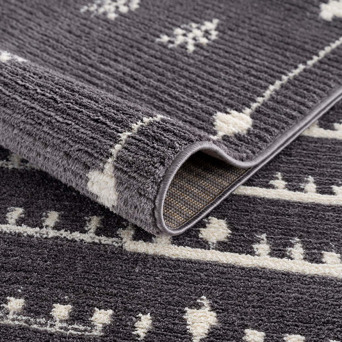 KURZFLOR-TEPPICH April 2308 Grau 160x230 cm - Grau, Textil (160/230cm) - carpet city