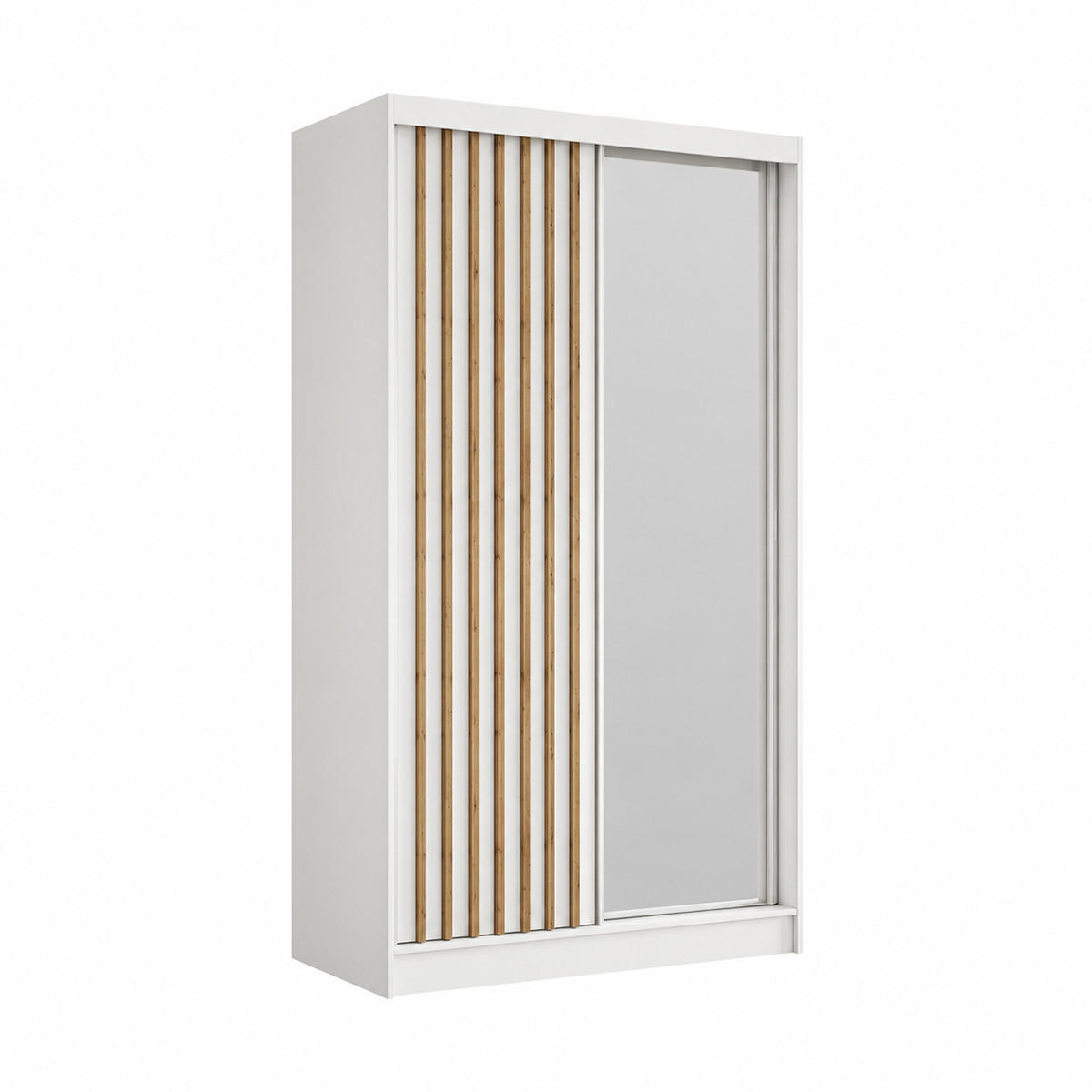 KS Home Concept Kleiderschrank Weiß 120x216x61 cm
