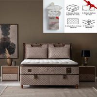 BOXSPRINGBETT Bambi Bett mit Matratze Boxspringbett 140x200 Magnasand Therapy - Braun, Holz/Metall (140/200cm) - Bambi