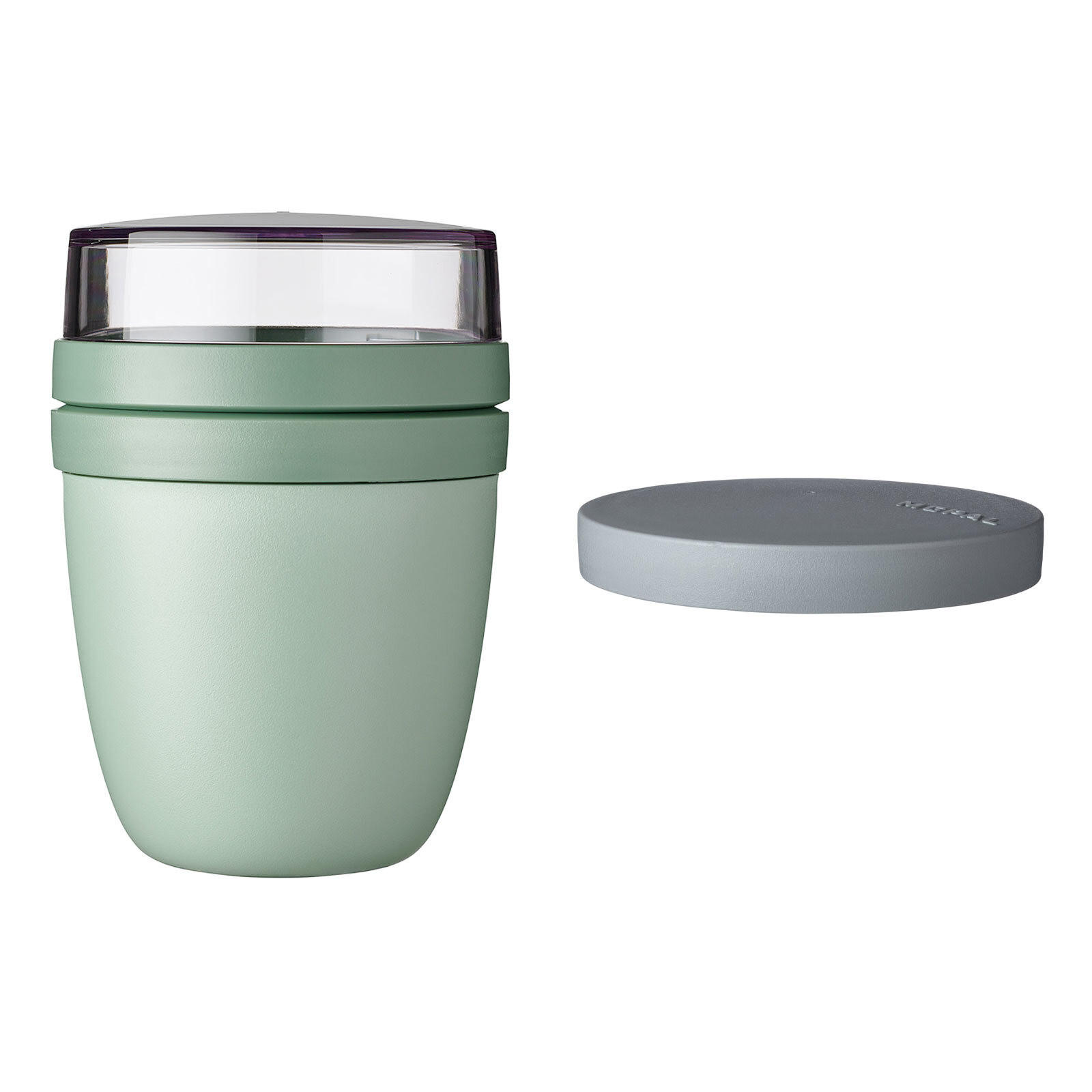 LUNCHPOT SWITCH Ellipse Nordic Sage 500 ml (+ 200 ml) - Mintgrün, Kunststoff (10.7/15.1/10.7cm) - Mepal