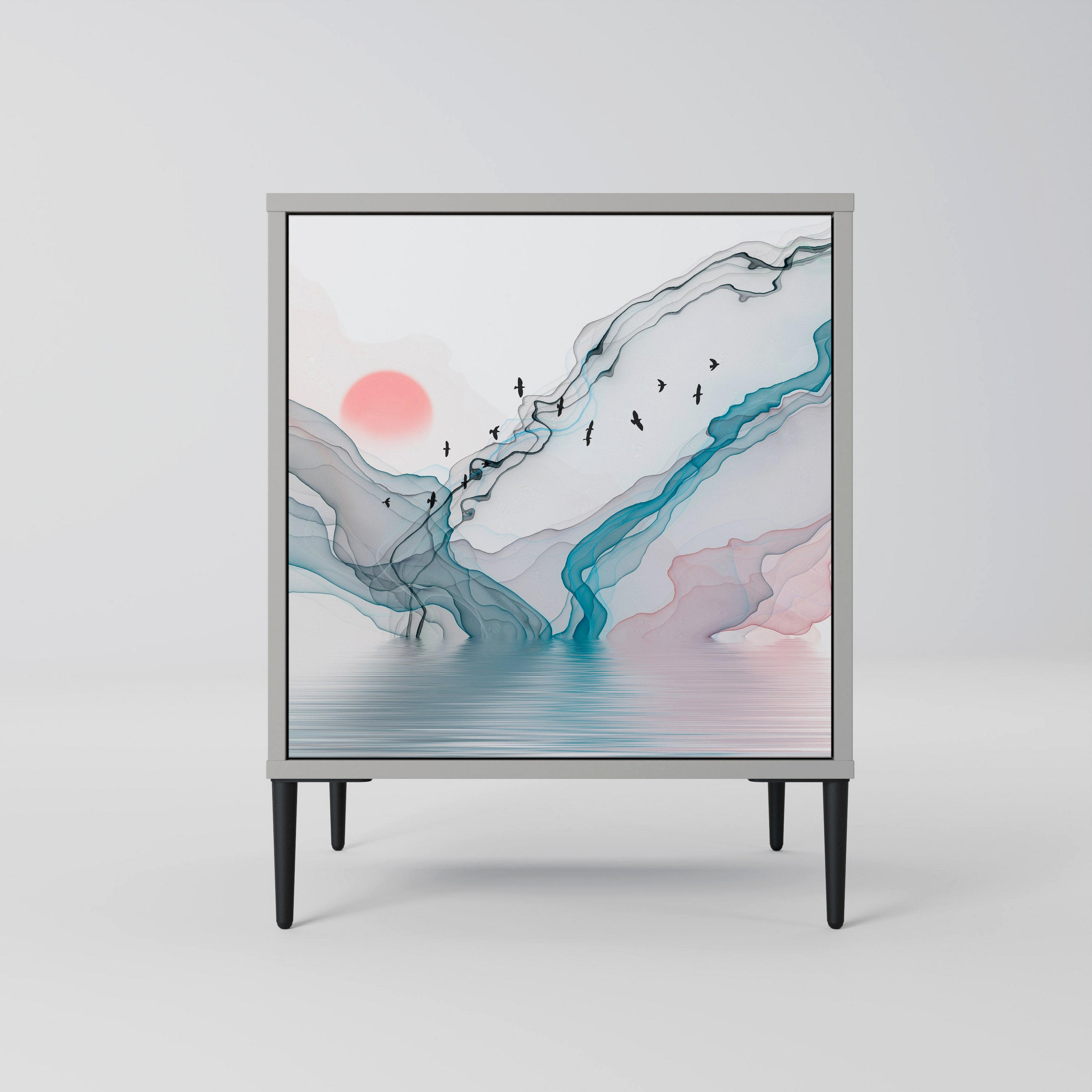 SpaceRebels Sideboard Grau 57.5x72.5x42 cm