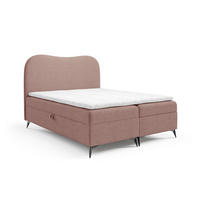 BOXBETT Blair Premium überlänge - Rosa, Holzwerkstoff/Textil (160/220cm) - Fun Möbel