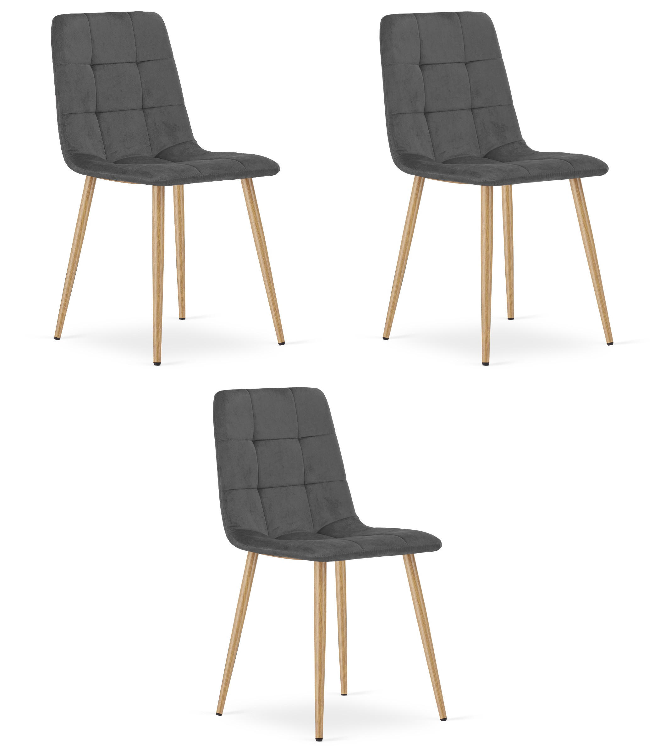 Valora Esszimmerstuhl Dunkelgrau 45x87x50.5 cm