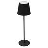 LED TISCHLAMPE kabellos mit Touch Schwarz Ø10x36 cm Warmweiß Dimmbar - Schwarz, Kunststoff (10/10/36cm) - ML-DESIGN