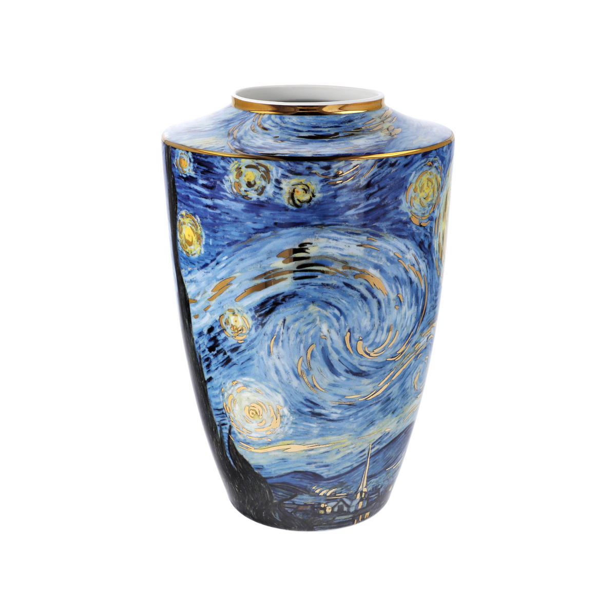VASE Vincent van Gogh - Sternennacht, Porzellan, Bunt, 24 cm - Multicolor, Keramik (24cm) - Goebel