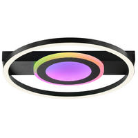 LED DECKENLEUCHTE Maureen Schwarz 37/37/5,5 cm - Schwarz, Metall (37/37/5.5cm) - Brilliant