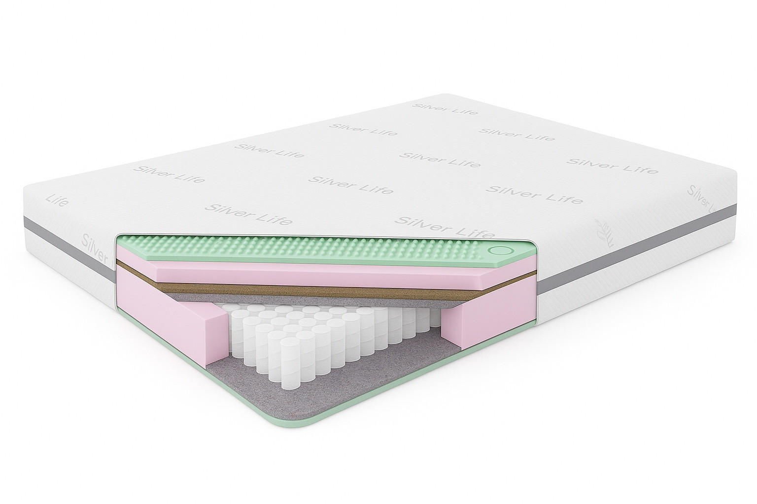 TASCHENMATRATZE Matratze SANTORINI, 200x200 cm, H3/H4 - Weiß, Textil (200/200cm) - Kaiser Möbel