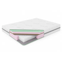 TASCHENMATRATZE Matratze SANTORINI, 200x200 cm, H3/H4 - Weiß, Textil (200/200cm) - Kaiser Möbel