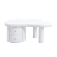 COUCHTISCH Weiß 97/64/42 cm - Weiß, Holzwerkstoff (64/97/42cm) - PANGIVO