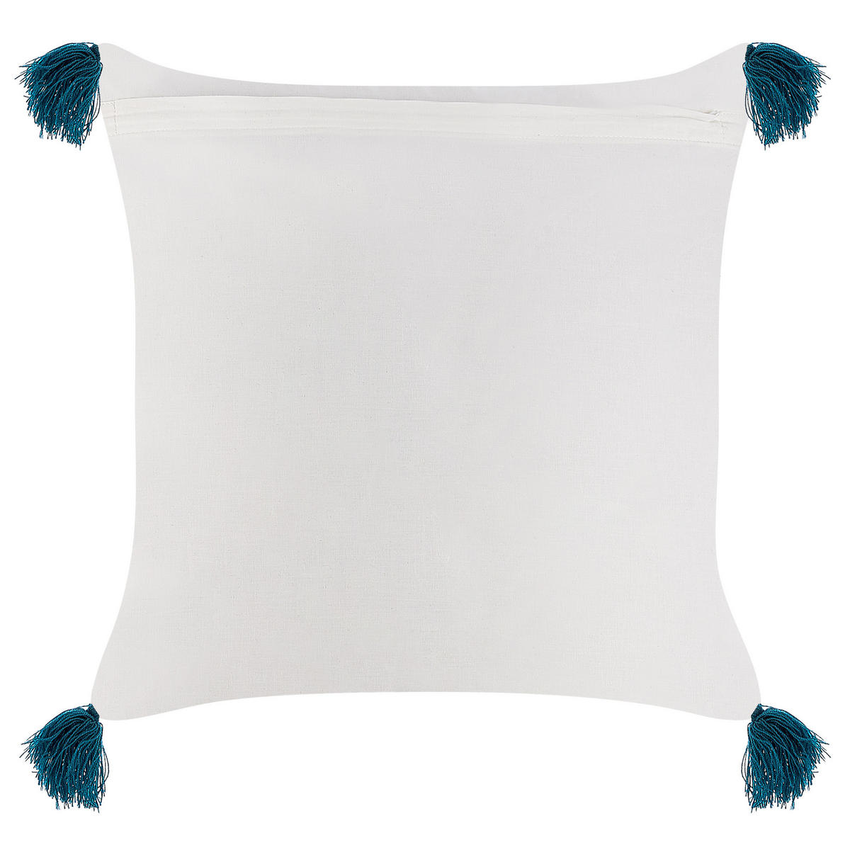 DEKOKISSEN 2er-Set Dunkelblau 45/45 cm Tilia - Dunkelblau, Naturmaterialen/Textil (45/45cm) - Beliani