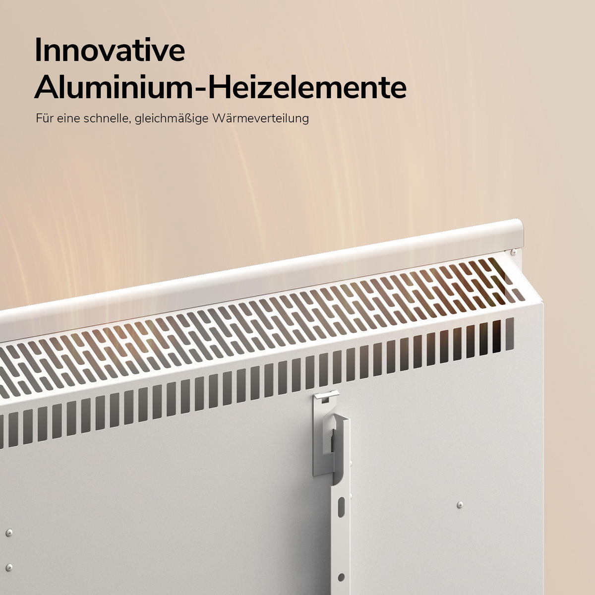 KONVEKTOR Elektrisch 83,5/45 cm - Weiß, Kunststoff (83.5/45/8.5cm) - EMKE