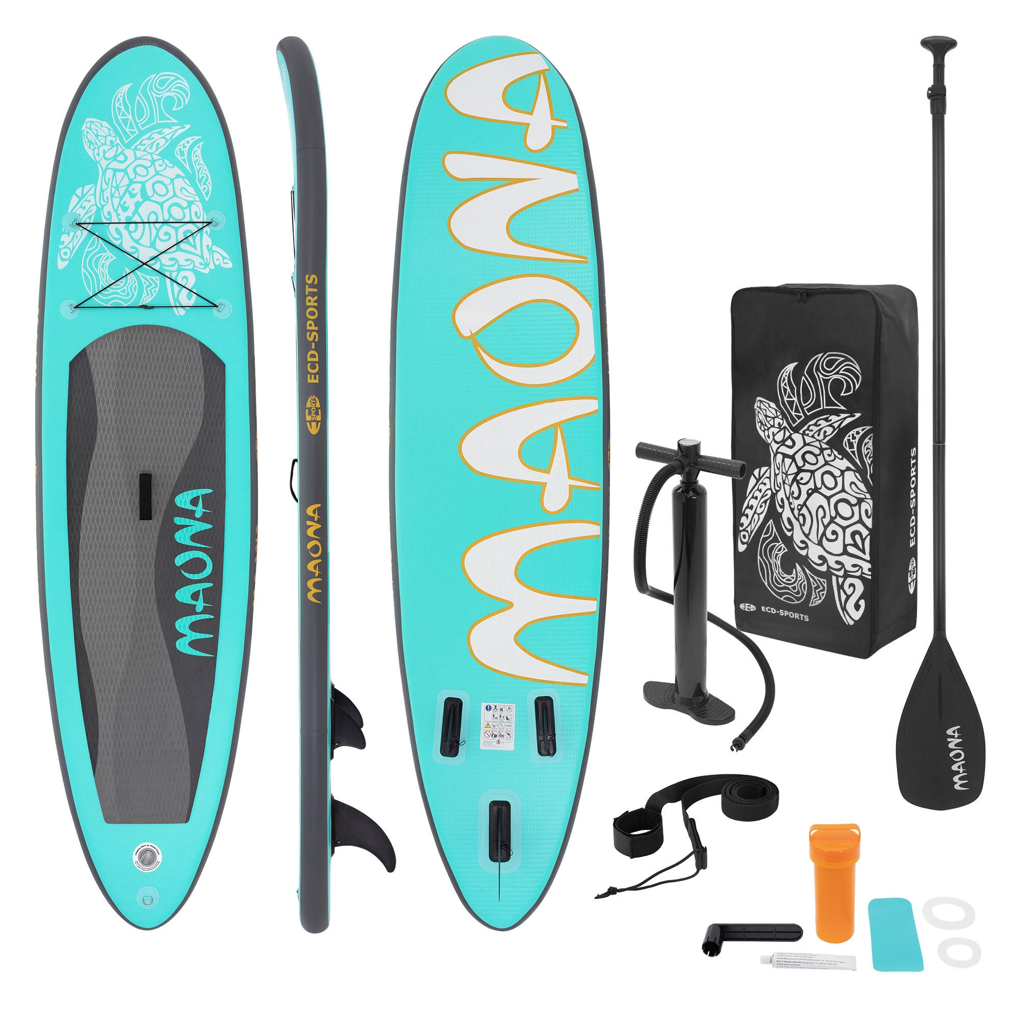 STAND UP PADDLE BOARD Maona Türkis - Blau, Kunststoff (308/78/10cm) - ECD-Germany