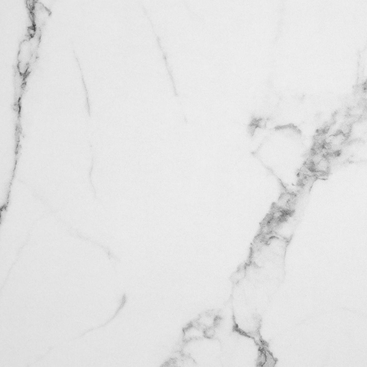 COUCHTISCH Lasley, inkl. Bodenschoner, Belastbarkeit 45 kg, Marmor Optik weiß - Weiß, Holz (80/80/35cm) - tectake