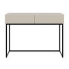 KONSOLENTISCH Veldio Graubeige mit schwarzen Beinen 110 cm - Greige/Schwarz, Holzwerkstoff/Metall (110/79/40cm) - Selsey