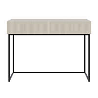 KONSOLENTISCH Veldio Graubeige mit schwarzen Beinen 110 cm - Greige/Schwarz, Holzwerkstoff/Metall (110/79/40cm) - Selsey