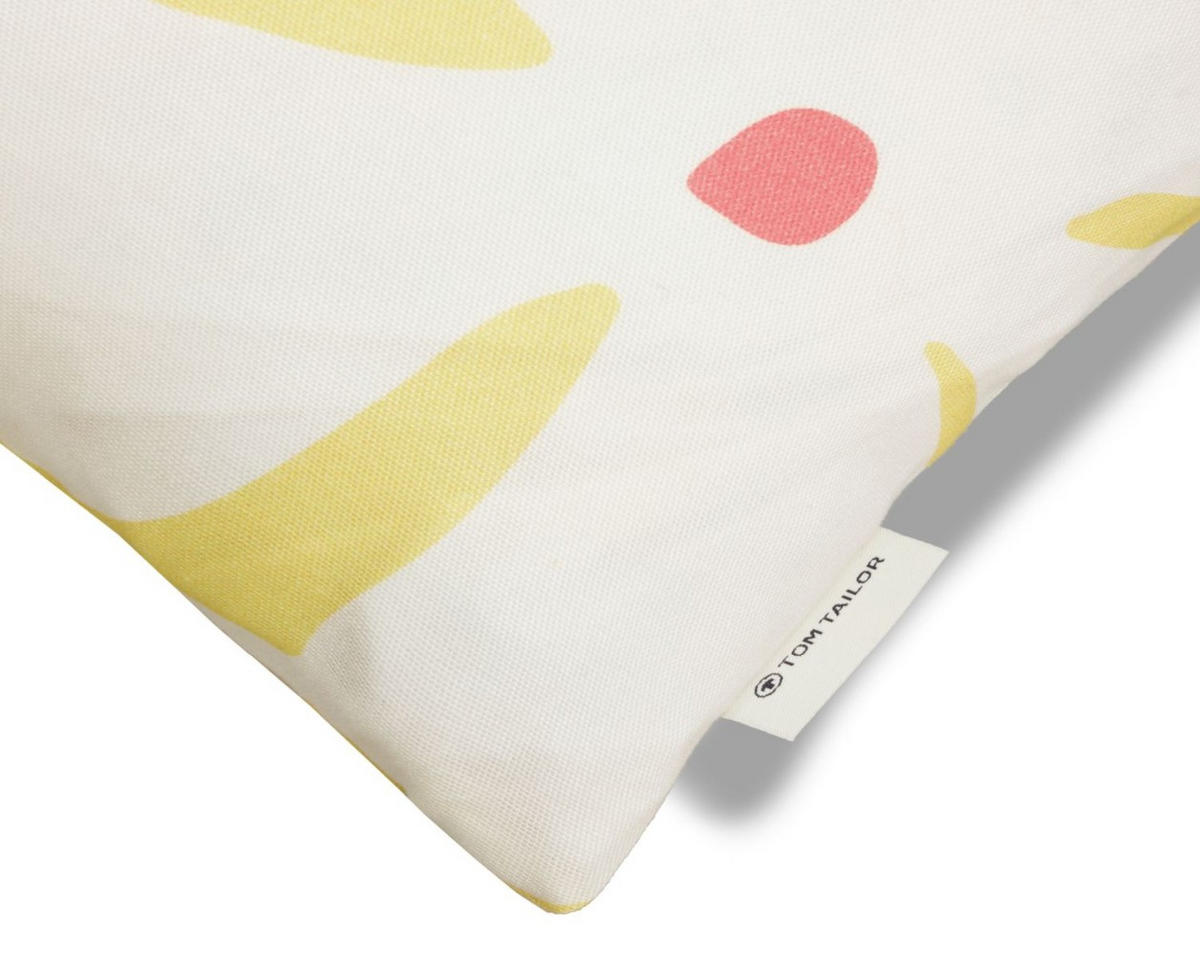 ZIERKISSENHÜLLE Scandi Flower gelb 45x45cm - Gelb, Textil (45/45cm) - Tom Tailor