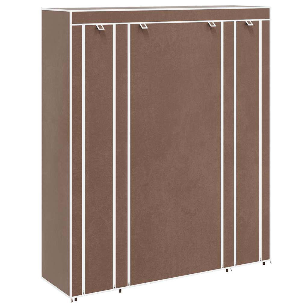 vidaXL Stoffschrank Braun 150x176x45 cm