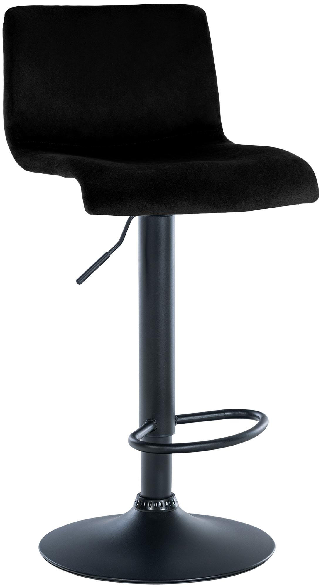 Deluke Barhocker Schwarz 39x83x36 cm
