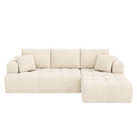 ECKSOFA 244.5/136/79 cm Beige Chenille - Beige, Textil (244.5/136cm) - Oxeza