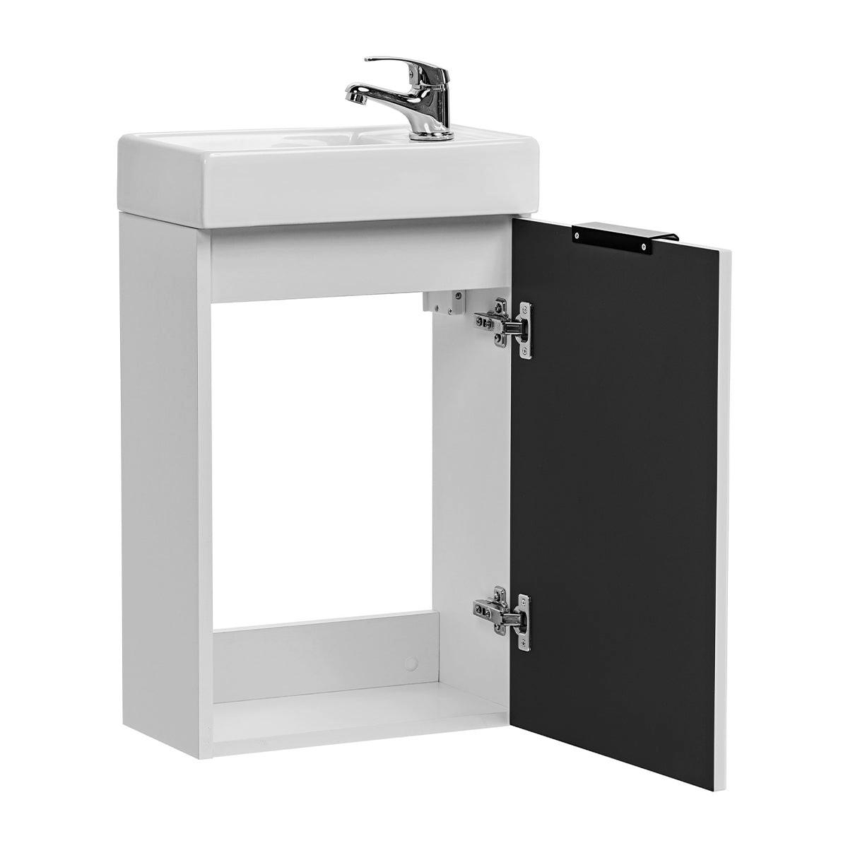 UMIVAONIK 40cm Adriel Bijeli - bijela, drvni materijal (40/66/22cm) - Petits-meubles