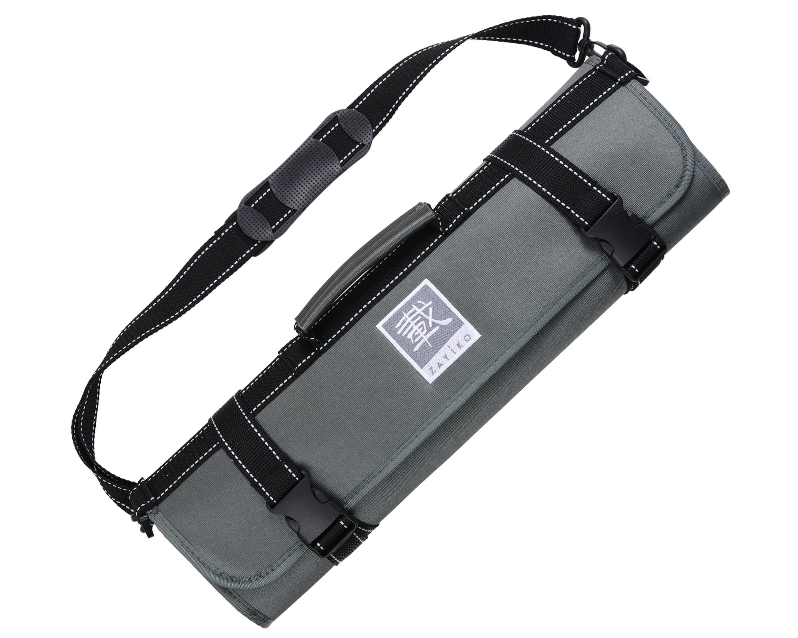 MESSERTASCHE GRAU 13 FÄCHER - Grau, Kunststoff (94/1/47cm) - Zayiko