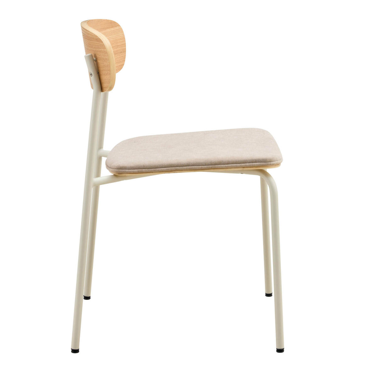 STÜHLE 2-tlg., Beige - Beige, Holz (46/78/52cm) - Oviala