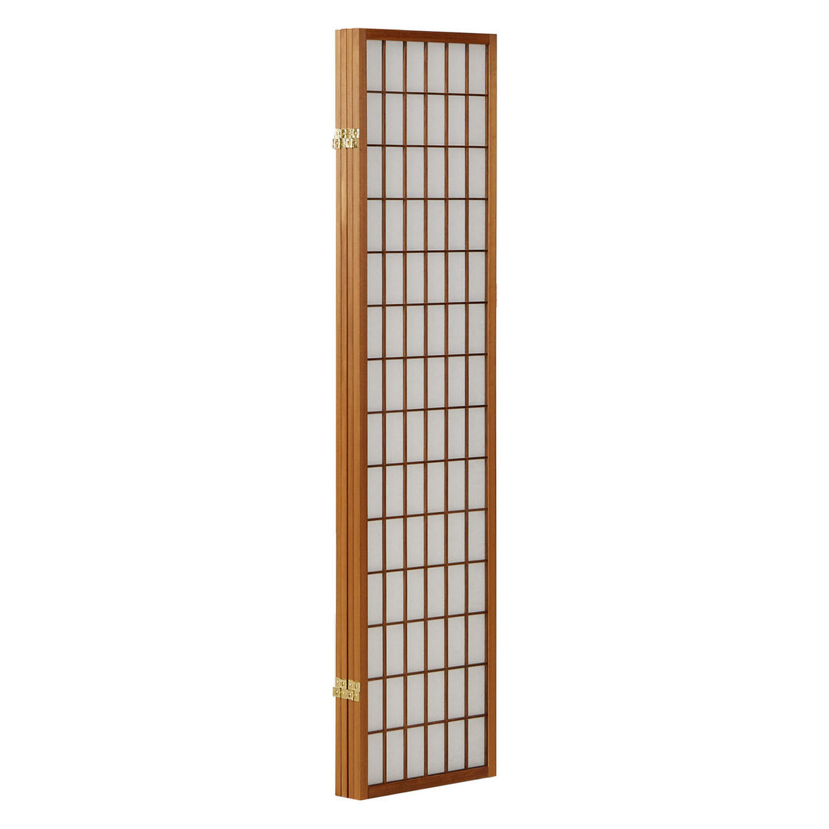 PARAVENT 4-tlg. 176/175 cm Braun Shoji - Braun, Holz (176/175/2cm) - Homestyle4u