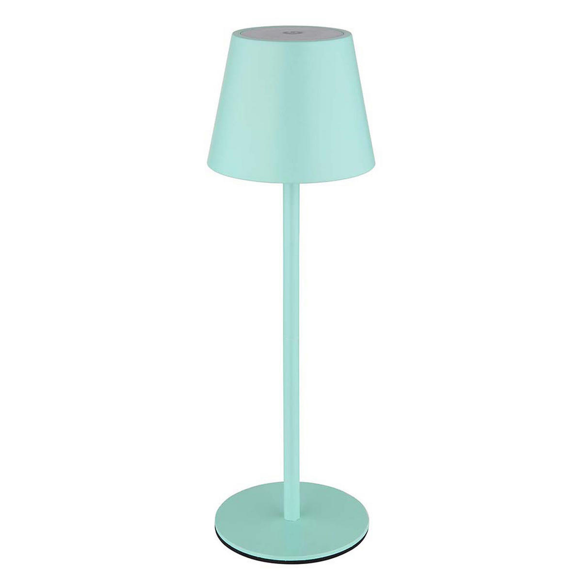 LED TISCHLAMPE Türkis Opal 2er Set - Türkis, Metall (11.5/11.5/36cm) - Globo Lighting