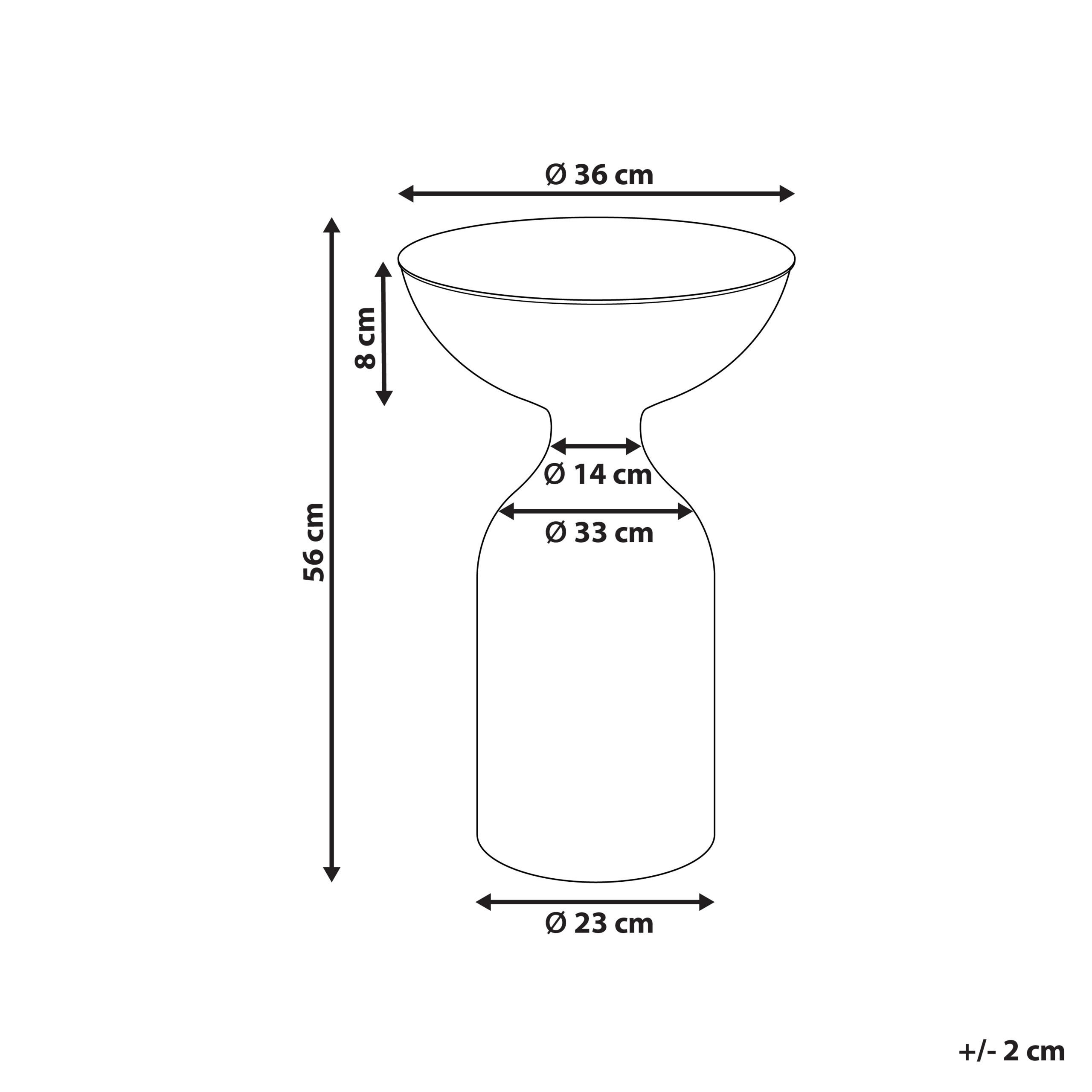 Thumbnail - Beliani Beistelltisch, Grün, Metall, Rund, 36x56x36 cm, Wohnzimmer, Wohnzimmertische, Beistelltische