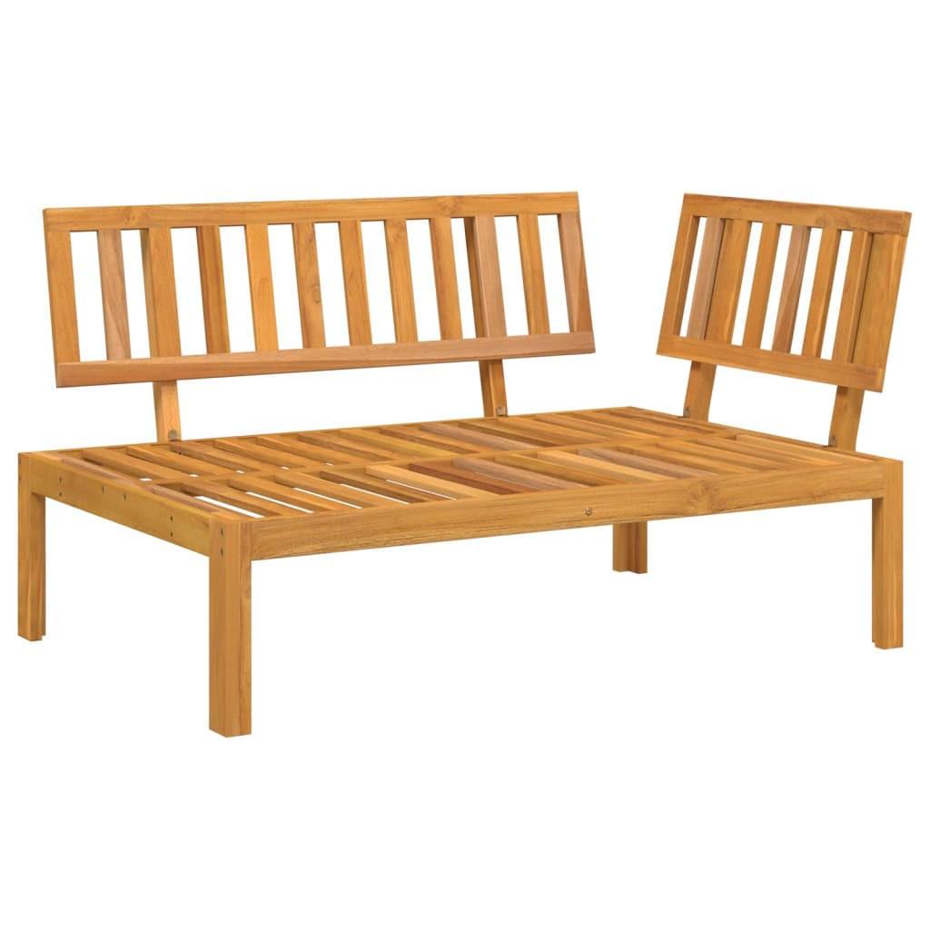 GARTEN-ECKSOFA Aus Paletten Massivholz Akazie - Braun, Holz (92/69/133cm) - vidaXL