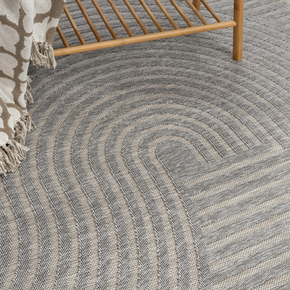 OUTDOORTEPPICH 160/230 cm Brugge 227 - Grau, Textil (160/230cm) - Paco Home