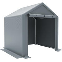 KLEINGARAGE aus Stahlrohr 190x170x200 cm in Dunkelgrau mit Rolltor - Dunkelgrau, Metall (170/200/190cm) - Modfu