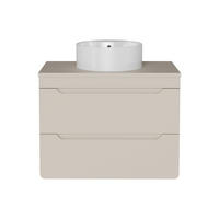 EINZELWASCHTISCH - 80 cm x 46 cm - Holz, Platte - Beige - ARUBA - Beige, Holz (80/59/46cm) - Vente-Unique