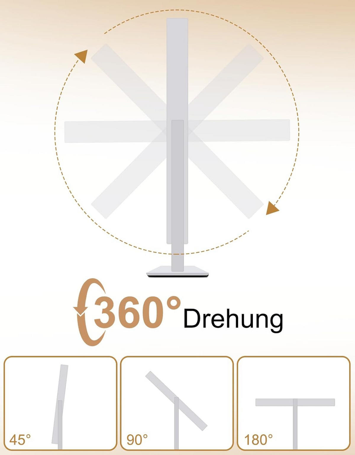 LED Schminkspiegel 8/30/34cm - Weiß, Glas (8/34/30cm) - Nettlife