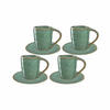 ESPRESSOTASSEN Matera Grün 8er Set - Grün, Keramik (0.09L) - Leonardo Living