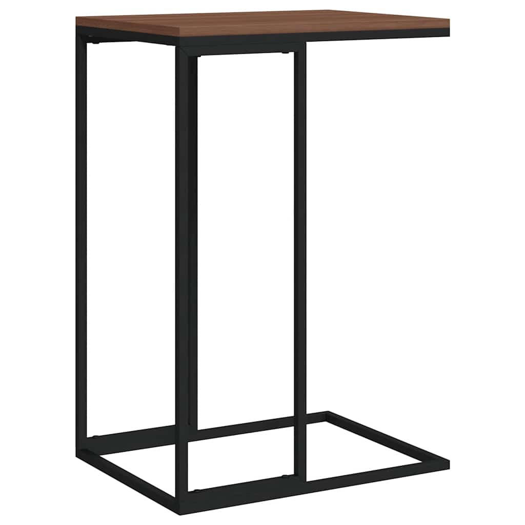 BEISTELLTISCH Industrial-Stil 40/30/59 cm aus Holzwerkstoff, Eisen Schwarz - Schwarz, Holz (30/40/59cm) - vidaXL