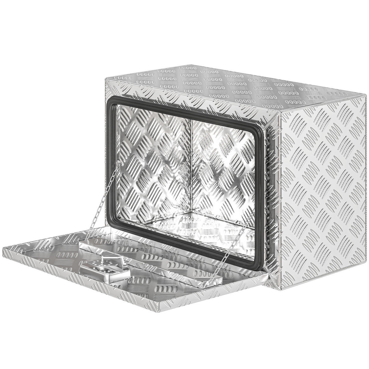 LKW-WERKZEUGKISTE, Alu-Kiste 76 l abschließbar, 60,9 x 35,5 x 40,6 cm, Silber - Multicolor, Kunststoff (35.5/40.6/60.9cm) - FORIOUS