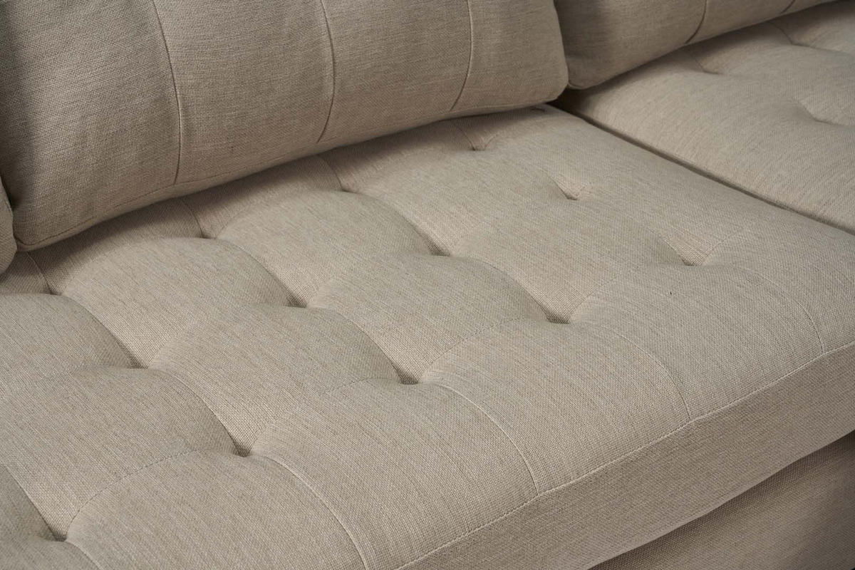 ECKSOFA sandfarben - Sandfarben, Textil (219/151cm) - ebuy24