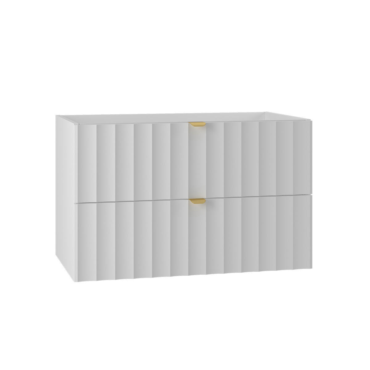 WASCHTISCHUNTERSCHRANK 80cm Lexa Weiß - Weiß, Holzwerkstoff (80/50/45.8cm) - Petits-meubles